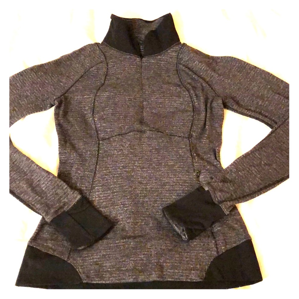 Lululemon heather gray quarter zip pullover